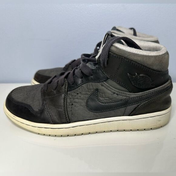 Nike Air Jordan 1 Mid Nouveau Black Ice Anthracite White 629151-003 9.5 men’s main image 4